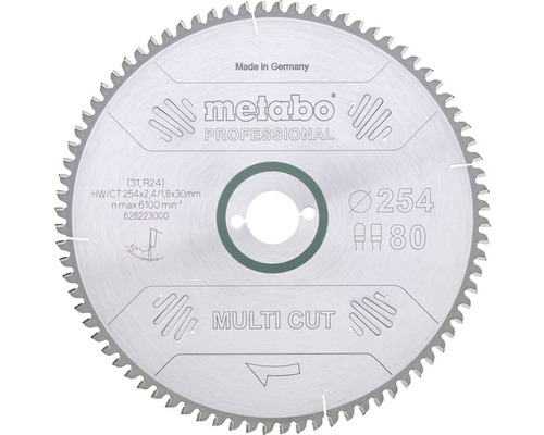 Disc fierăstrău circular Metabo Professional Ø216x2,4x30 mm 60 dinți