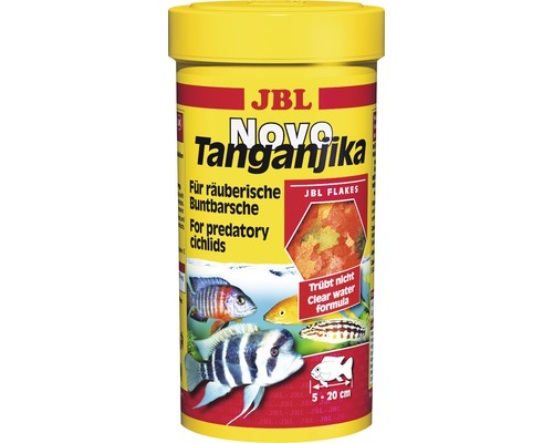 Hrană pentru pești, fulgi, JBL NovoTanganjika 250 ml