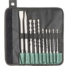 Set de dălți și burghie pentru ciocan rotopercutor într-o geantă