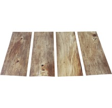 Patru panouri de lemn cu granulație