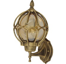 Lampa de perete de exterior din metal și sticlă