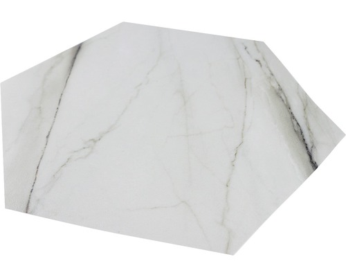 Placă de perete hexagonală cu aspect de marmură