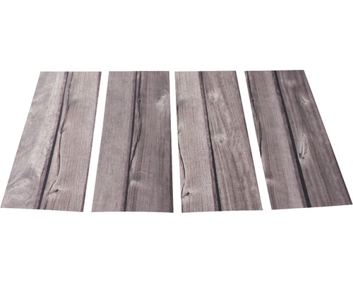 Autocolant antiderapant cadă/duș mySPOTTI Step On Walking over the Water set 4 benzi 30x10 cm Patru panouri cu aspect de lemn pentru perete sau podea