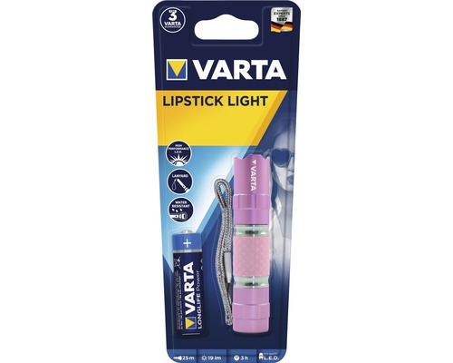 Varta Lipstick Light, inclusiv baterie și curea de transport