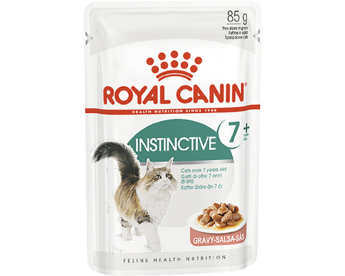 Hrană umedă pentru pisici Royal Canin Instinctive +7, 85 g Royal Canin hrană pentru pisici Instinctive 7 plus, porție de 85 de grame