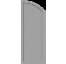 Element de extremitate BasicLine tip H dreapta 70 x 180/150 cm, gri argintiu-thumb-0