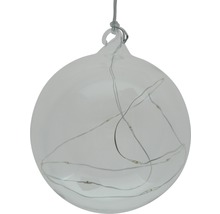 Glob decorativ din sticlă cu instalație luminoasă