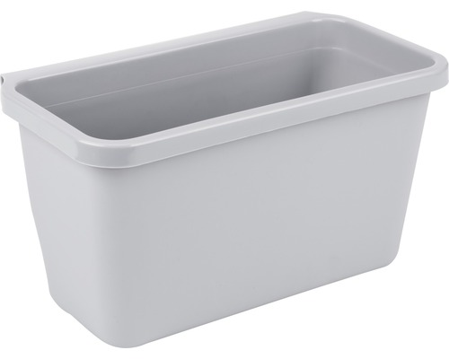 Ghiveci suspendat gri din plastic