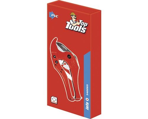 Tăietor de țevi Top Tools pentru țevi de plastic în ambalajul produsului