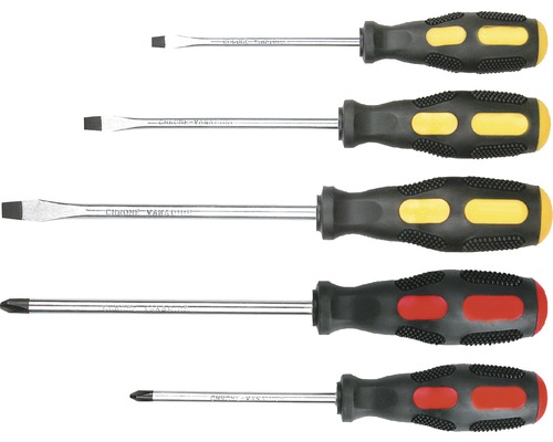 Set șurubelnițe drepte și cruce TopTools, 5 piese | HORNBACH