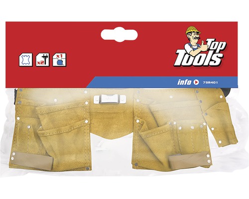 Geantă de talie pentru scule din piele Top Tools