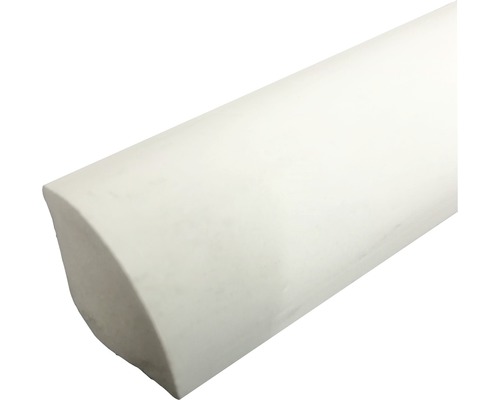 Profil PVC sfert de cerc 2500x13x13 mm alb