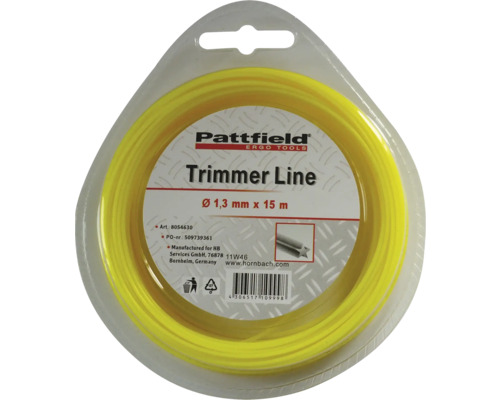 Fir de nylon pentru trimmer Pattfield, 1,3 mm, 15 m Fir trimmer Pattfield, diametru 1,3 milimetri, lungime 15 metri