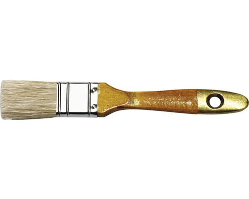 Pensulă lată pt. vopsele de interior 30 mm fir mixt mâner lemn lăcuit Pensulă cu mâner din lemn și peri naturali