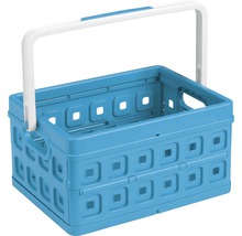 Coș de cumpărături pliabil din plastic cu mâner