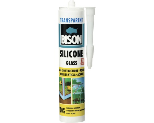 Etanșeizant siliconic pentru sticlă Bison 280 ml