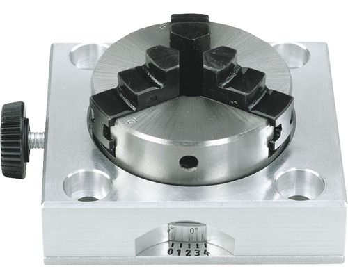 Cap divizor cu mandrină cu trei bacuri pe o bază pătrată