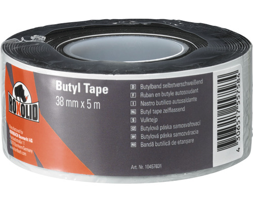 Bandă butilică de etanșare ROXOLID Butyl Tape 38 mm x 5 m Bandă butilica Roxolid, 38 mm x 5 m, autoetanșantă