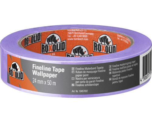 Bandă de mascare Fineline Roxolid pentru tapet 24 mm x 50 m