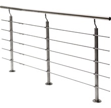 Balustradă din oțel inoxidabil cu bare orizontale