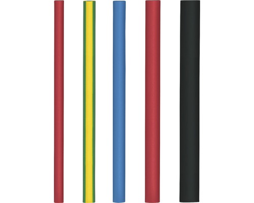 Set tuburi termo-contractibile Steinel Ø4,8/6,4/8,0/9,5/12,0 mm, lungime 110mm, 4 culori, 20 piese