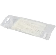 Colier plastic/șoricei prindere Haupa 2,5x142 mm, pachet 100 bucăți, transparent