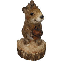 Figurină veveriță Lafiora H 40,8 cm, fibreclay, maro