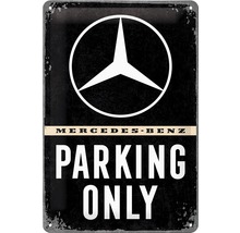 Tablou metalic decorativ Mercedes Parking 20x30 cm-thumb-0