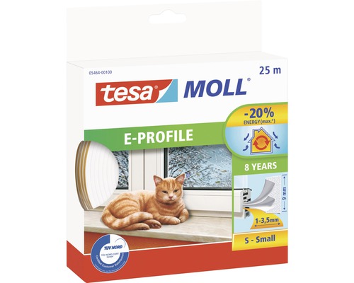 Garnitură de etanșeizare tesamoll profil E 25 m x 9 mm x 4 mm albă Garnitură de etanșeizare tesamoll profil E 25 m x 9 mm x 4 mm albă