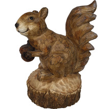 Figurină veveriță Lafiora H 40,8 cm, fibreclay, maro