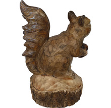 Figurină veveriță Lafiora H 40,8 cm, fibreclay, maro