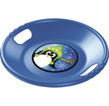 Sanie albastre din plastic cu motiv pinguin