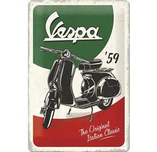 Tablou metalic decorativ Vespa Italian Classic 20x30 cm-thumb-0
