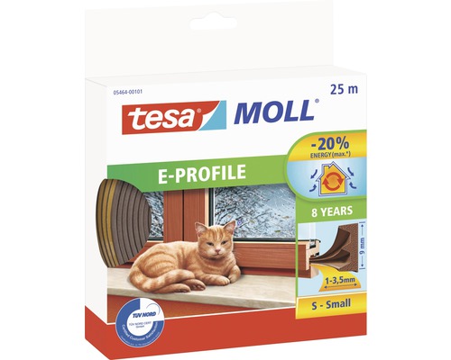 Garnitură de etanșeizare tesamoll profil E 25 m x 9 mm x 4 mm maro Garnitură de etanșeizare tesamoll profil E 25 m x 9 mm x 4 mm maro
