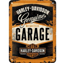Tablou metalic decorativ Harley-Davidson Garage 15x20 cm-thumb-0