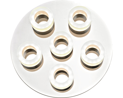 Lumină de plafon cu șase inele luminoase