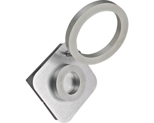 Lumină de perete modernă cu două elemente de lumină în formă de inel