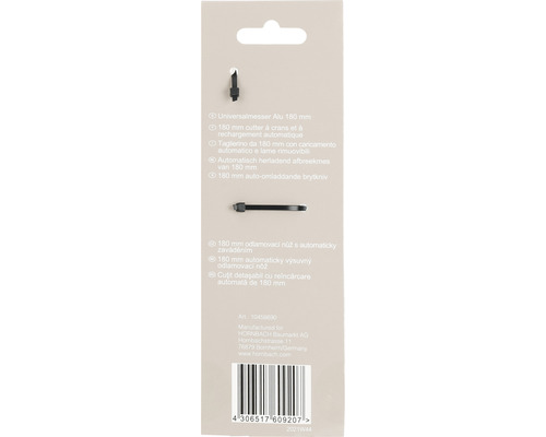 Cutter universal din aluminiu 180 milimetri