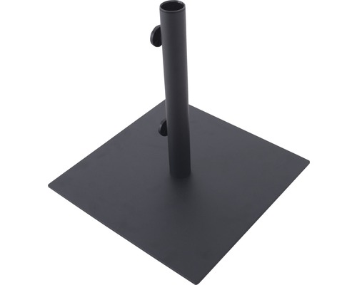 Suport pătrat de umbrelă de soare din metal cu tub pentru fixarea umbrelei