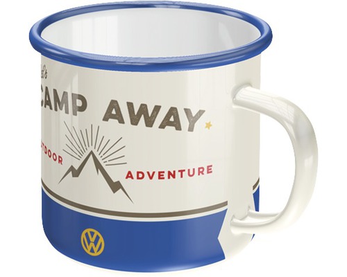 Cană metalică emailată VW Bulli Camp Away 360 ml