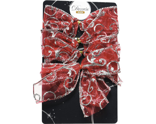 Fundă Decoris cu ornamente argintii pe ambalaj