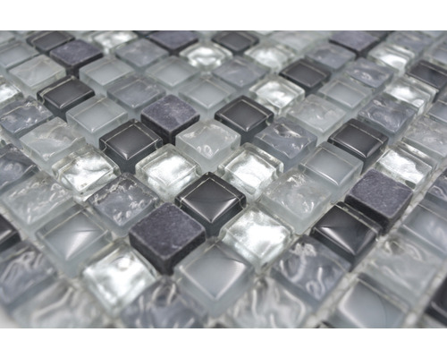 Placă de mozaic din sticlă și piatră naturală