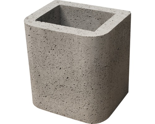 Jardiniere din beton cu scobitură