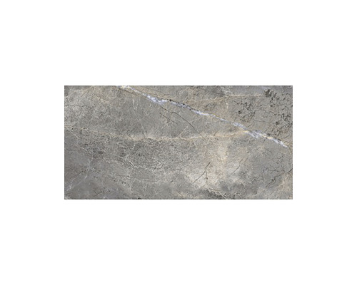 Gresie interior porțelanată Alanya Antracite Polished rectificată 60x120 cm
