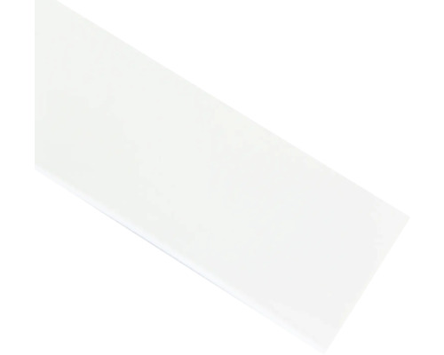 Mască PVC pentru șină perdea, albă, 5 cm lățime (la metru)