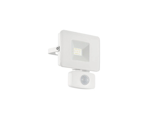 Proiector LED exterior Eglo Faedo 10W 1000 lumeni IP44, senzor de mișcare, lumină rece, alb