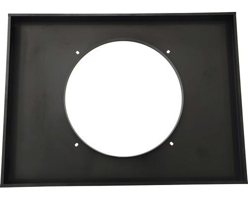 Capac metalic cu deschidere rotundă și găuri de fixare