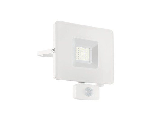 Proiector cu LED integrat Eglo Faedo 31W 3400 lumeni IP44, senzor de mișcare, lumină rece, alb