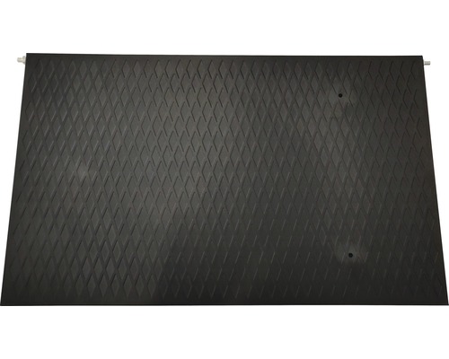 Covor negru de cauciuc cu model de romburi