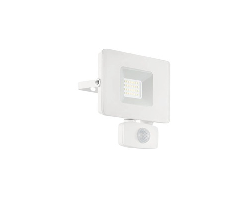 Proiector LED exterior Eglo Faedo 21W 2300 lumeni IP44, senzor de mișcare, lumină rece, alb